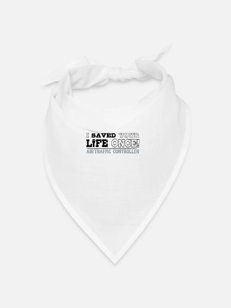 Fluglotse - Bandana Dreieckstuch - Weiß