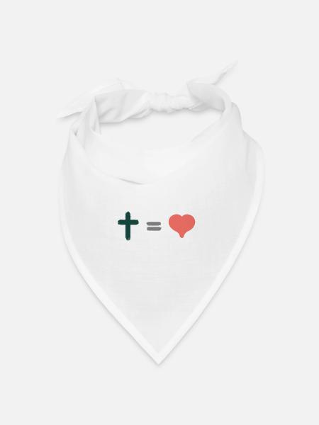 Hoffnung Gott & Christliche Klamotten - Bandana Dreieckstuch - Weiß