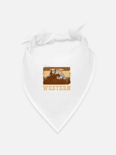Westernreiten - Bandana Dreieckstuch - Weiß
