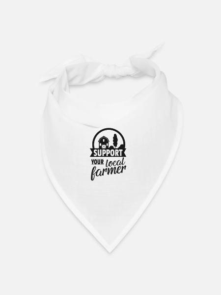 Bauer Landwirt - Bandana Dreieckstuch - Weiß