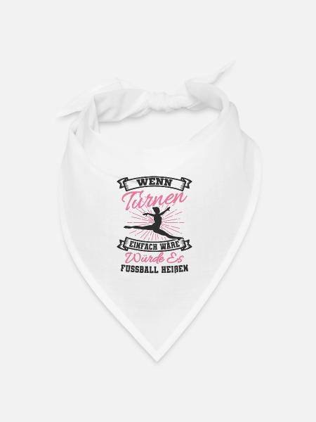 Turnen - Bandana Dreieckstuch - Weiß