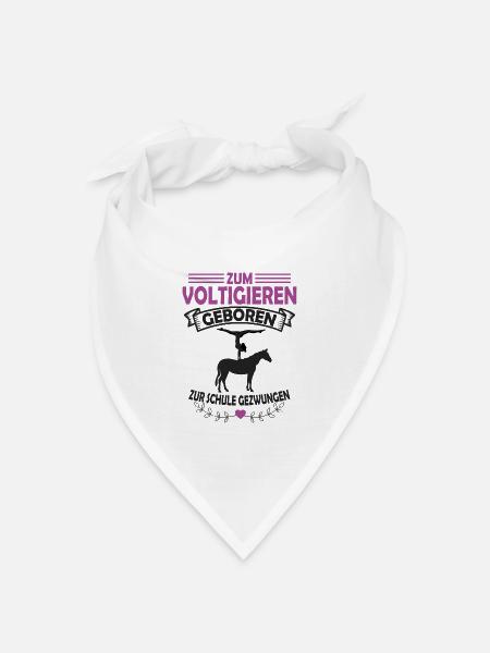 Voltigieren - Bandana Dreieckstuch - Weiß