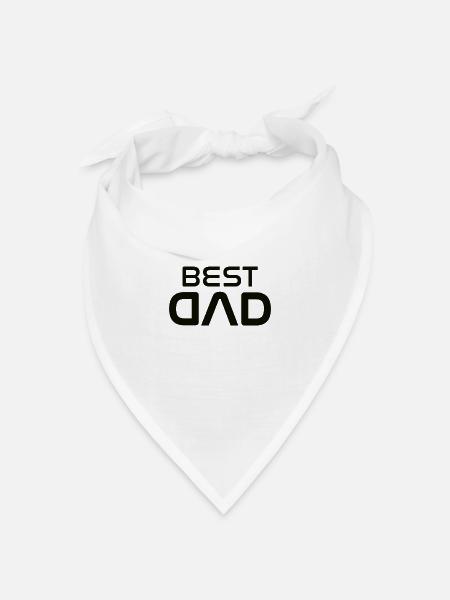 Best Dad bester Vater - Bandana Dreieckstuch - Weiß