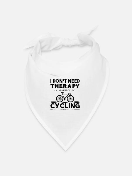 Ich brauche keine Therapie - Bandana Dreieckstuch - Weiß