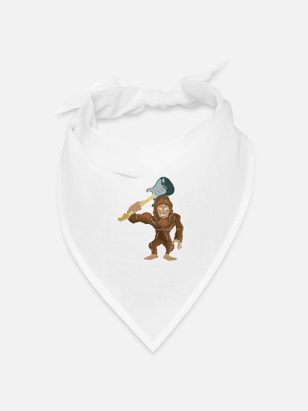 Gitarrist - Bandana Dreieckstuch - Weiß