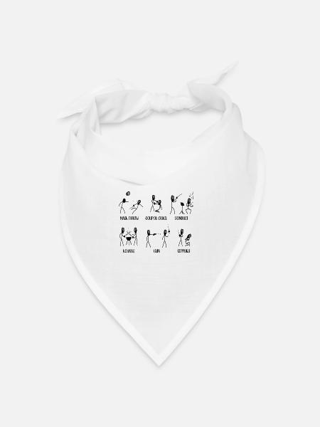 Fechten lustig - Bandana Dreieckstuch - Weiß