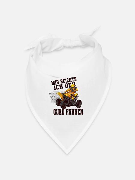 Quad - Bandana Dreieckstuch - Weiß