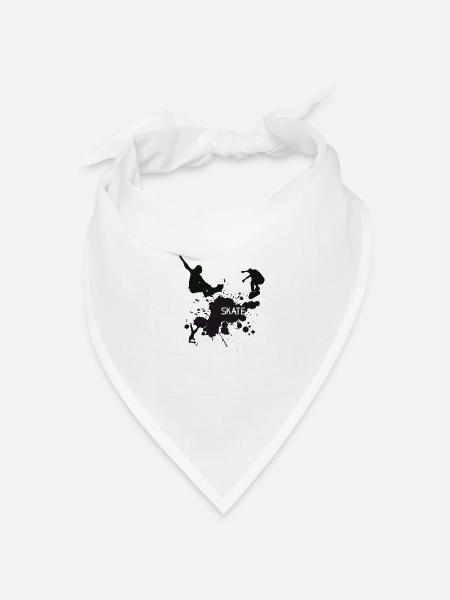 skate splash skater sprung olli palace suprem cool - Bandana Dreieckstuch - Weiß