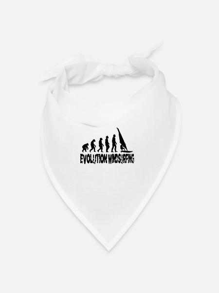 Windsurfen - Bandana Dreieckstuch - Weiß