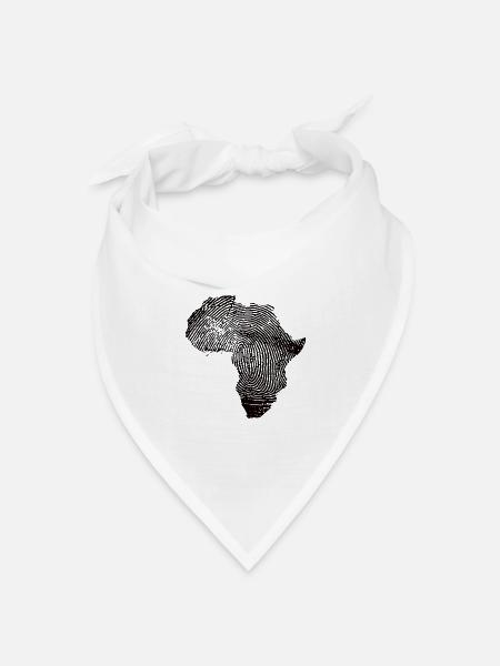 Afrika Afrika Kleidung Afrika Geschenk - Bandana Dreieckstuch - Weiß