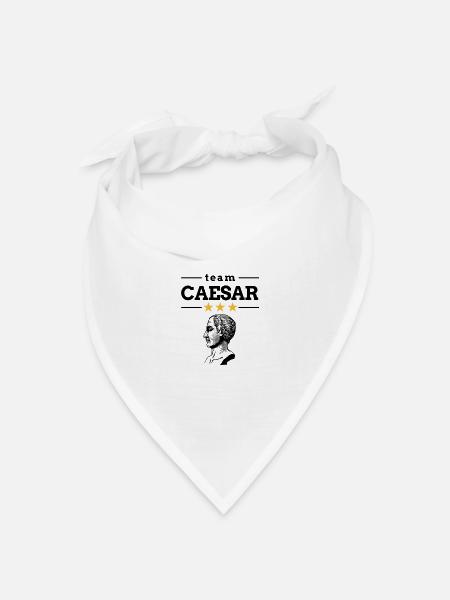 Team Gaius Julius Cäsar - Bandana Dreieckstuch - Weiß