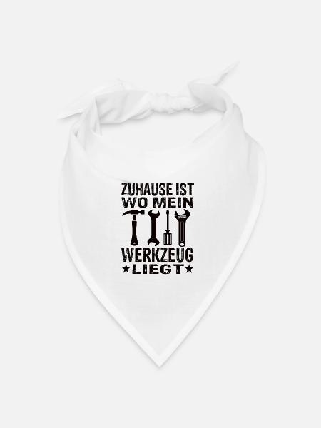 Handwerker - Bandana Dreieckstuch - Weiß
