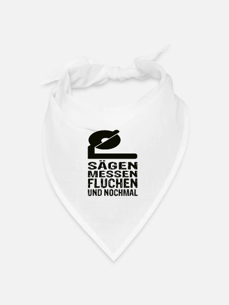 Handwerker - Bandana Dreieckstuch - Weiß