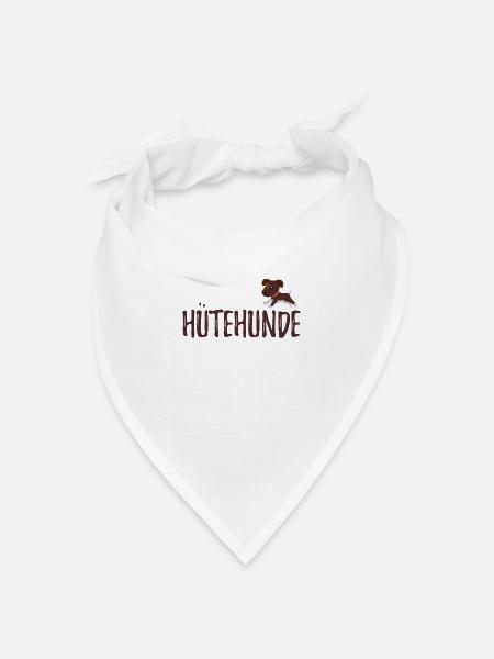 Hütehunde Hütehund Hunde Hund Hündchen Hundi - Bandana Dreieckstuch - Weiß