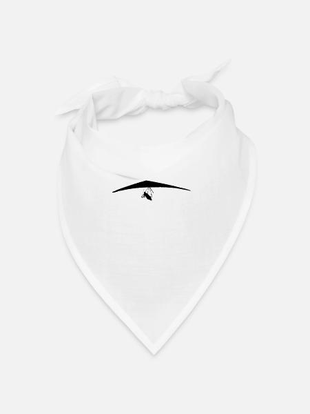 Drachenfliegen Drachenflieger Hängegleiter - Bandana Dreieckstuch - Weiß