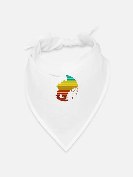 klettern - Bandana Dreieckstuch - Weiß