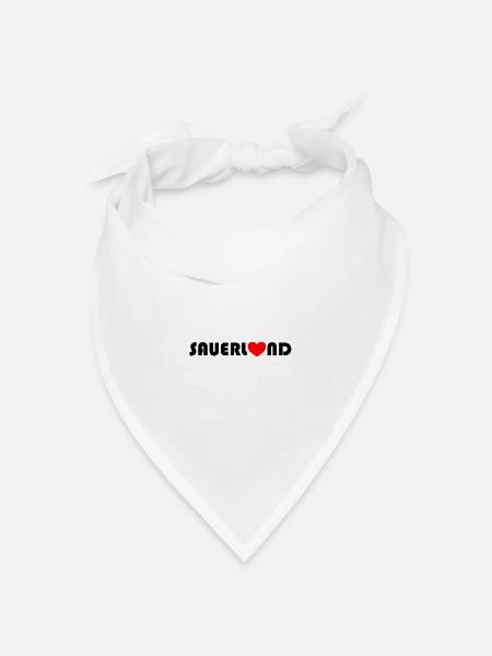 Sauerland! - Bandana Dreieckstuch - Weiß
