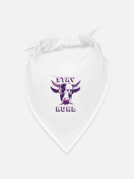 Stay kuhl - Bandana Dreieckstuch - Weiß