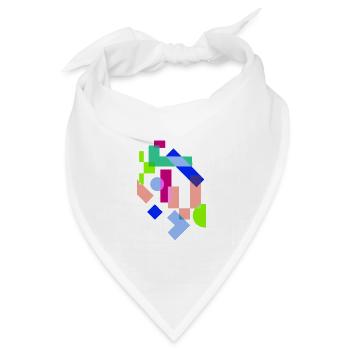 Kunst - Bandana Dreieckstuch - Weiß - Vorne