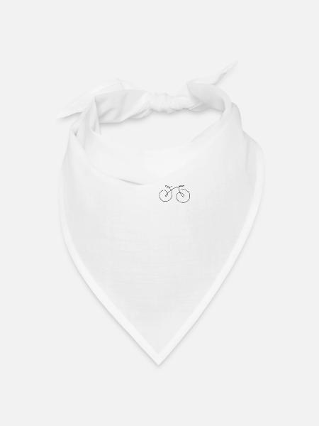 LINEPIC FAHRRAD | Fahrrad | Räder Geschwindigkeit - Bandana Dreieckstuch - Weiß
