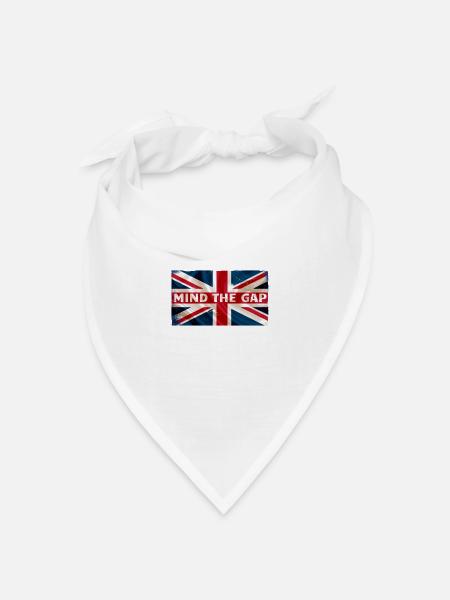 Design für einen Anglophilen England - Bandana Dreieckstuch - Weiß