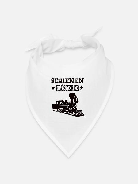 Eisenbahner - Bandana Dreieckstuch - Weiß