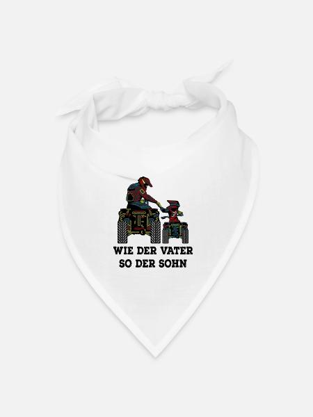 Quad - Bandana Dreieckstuch - Weiß