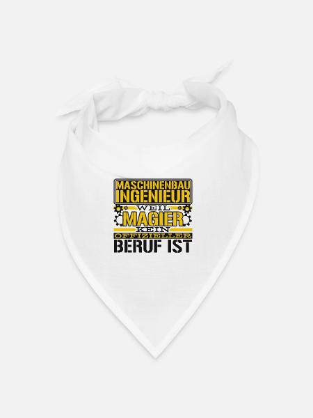 Maschinenbauer Techniker Maschinenbau Ingenieur - Bandana Dreieckstuch - Weiß