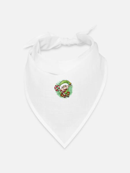 Kleiner Wichtel - Bandana Dreieckstuch - Weiß