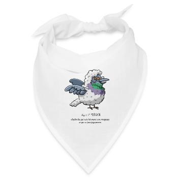 Der Mougeon - Bandana Dreieckstuch - Weiß - Vorne