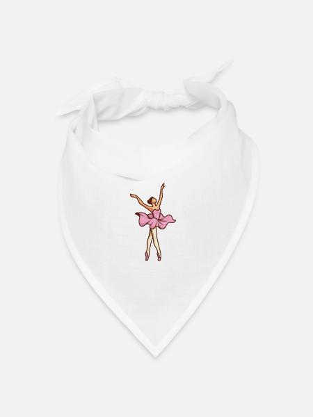 Ballerina - Bandana Dreieckstuch - Weiß