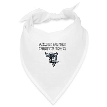 Kreuzritter Ritterorden Templer - Bandana Dreieckstuch - Weiß - Vorne