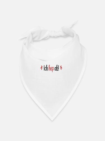 Ich hep ab Heilerziehungspfleger Abschluss - Bandana Dreieckstuch - Weiß