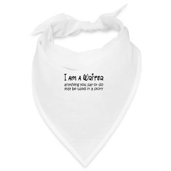 Writing/Writer : I am a Writer - Bandana Dreieckstuch - Weiß - Vorne