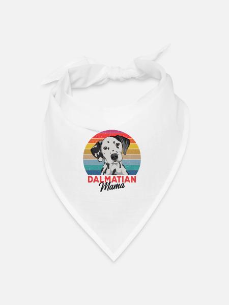 Dalmatiner - Bandana Dreieckstuch - Weiß