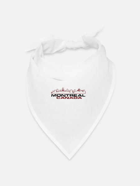 Montreal - Bandana Dreieckstuch - Weiß