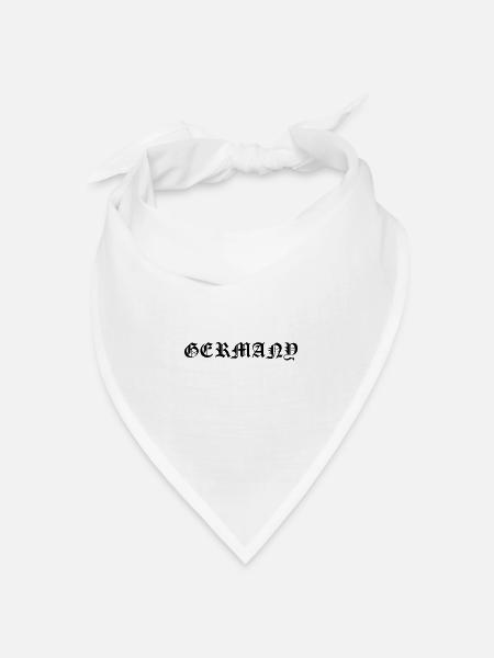 Deutschland Altdeutsch - Bandana Dreieckstuch - Weiß