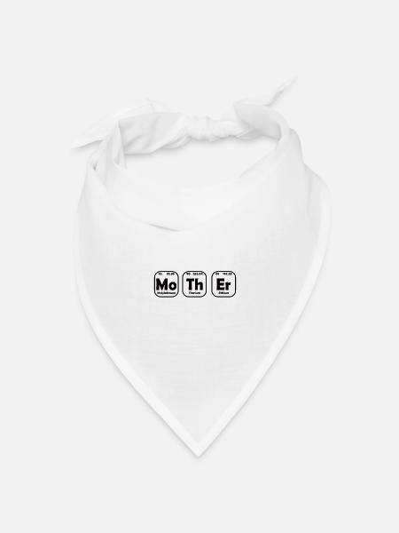 Mother Chemie Periodensystem - Bandana Dreieckstuch - Weiß