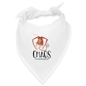 Affe Akrobat Swing - Bandana Dreieckstuch - Weiß - Vorne