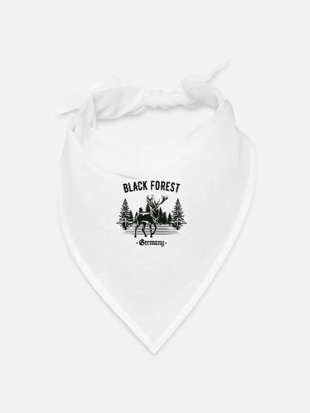 Schwarzwald Deutschland Schwabe Heimat - Bandana Dreieckstuch - Weiß