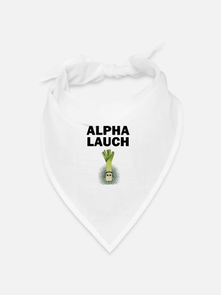 Alpha Lauch - Bandana Dreieckstuch - Weiß