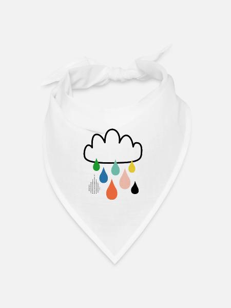Cloud - Bandana Dreieckstuch - Weiß