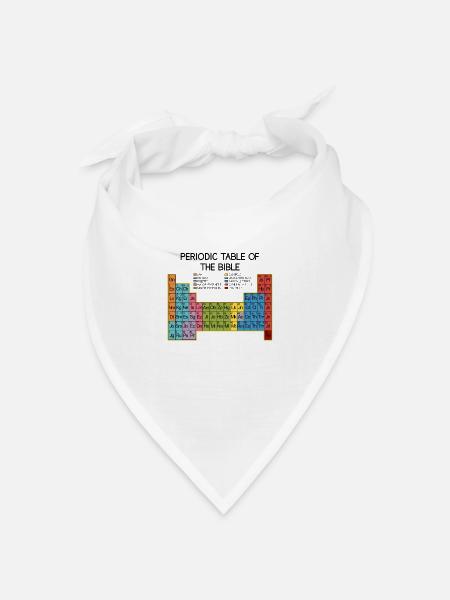 Bibel & Christliche Geschenke Bibelverse Jesus - Bandana Dreieckstuch - Weiß