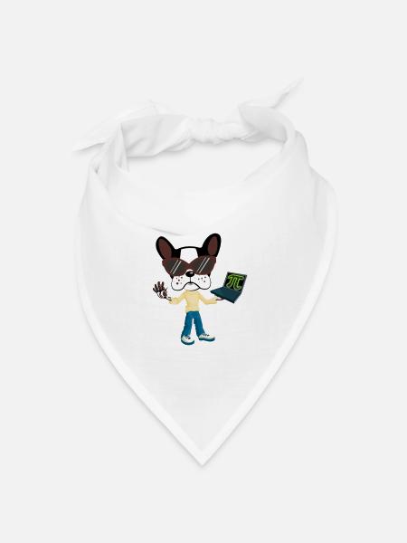 Pi Dog - Bandana Dreieckstuch - Weiß