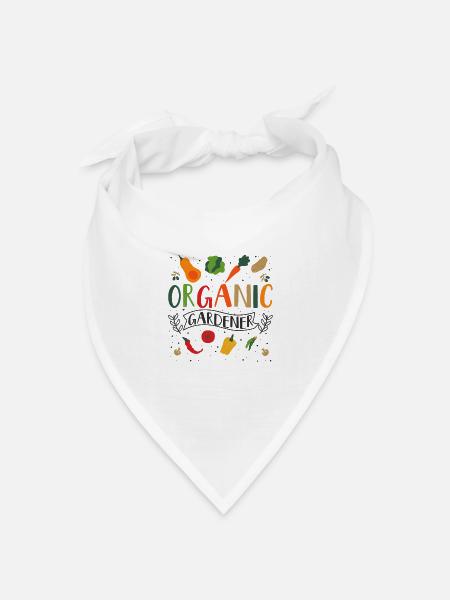 Gärtner Gemüse Gärtnern Bio Gartenbau Bauer - Bandana Dreieckstuch - Weiß