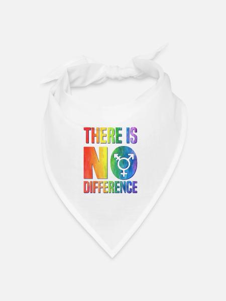 Liebe macht keinen Unterschied, Pride - Bandana Dreieckstuch - Weiß