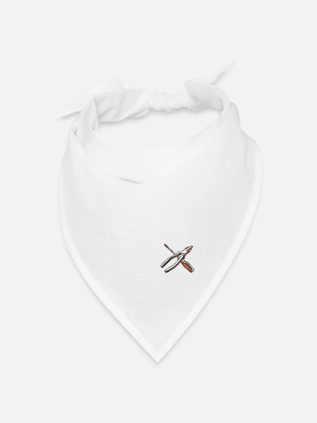 Hausmeister Legende in Rente Handwerker Arbeit - Bandana Dreieckstuch - Weiß