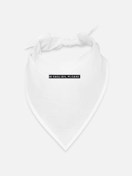 Lehrer - In English please - Bandana Dreieckstuch - Weiß