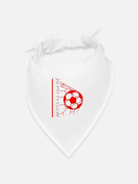 FUSSBALLTOR by The Manzanita`s - Bandana Dreieckstuch - Weiß