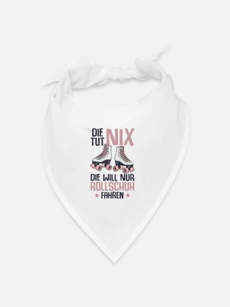 Rollschuhe - Bandana Dreieckstuch - Weiß
